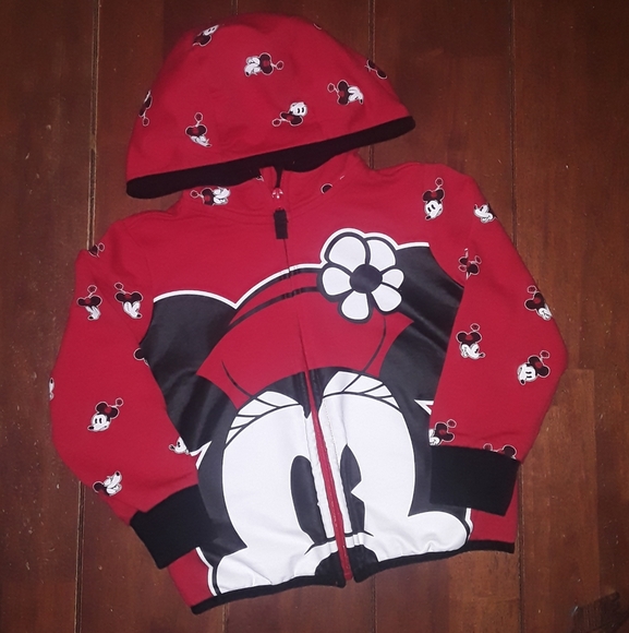 💥💥 3 for 10 💥💥4t girls mini mouse zip up hoody - Picture 2 of 8